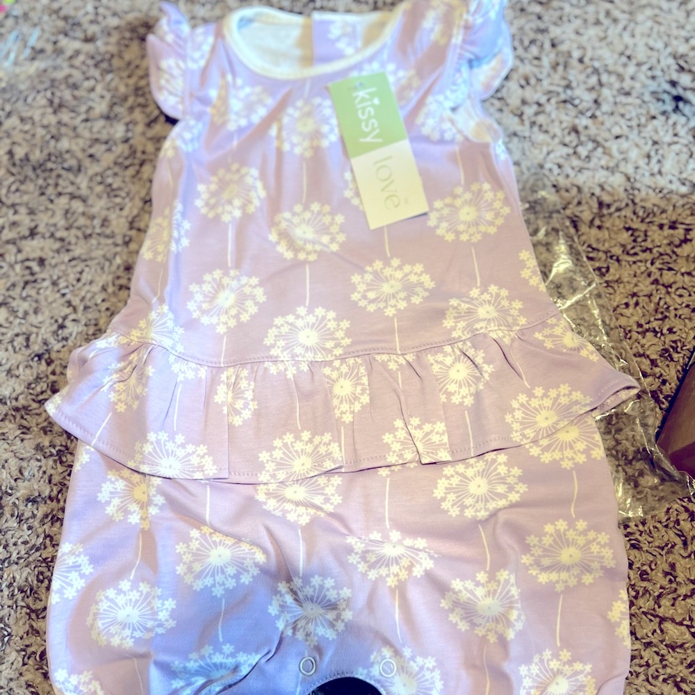 Flowers short playsuit